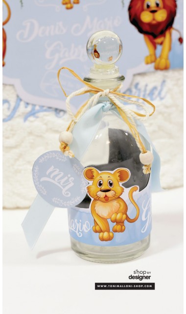 Trusou de botez cu broderie personalizata pentru baieti, Regele leu 7